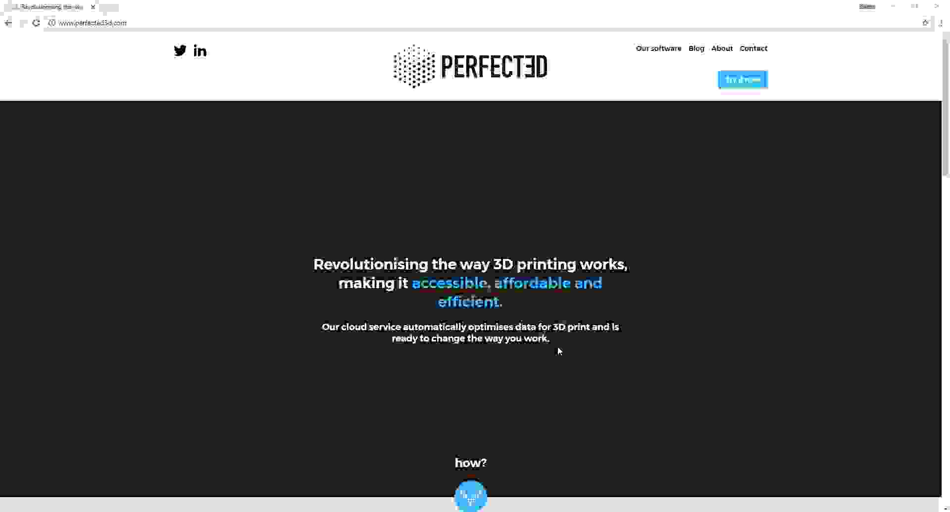 Perfected3D Homepage
